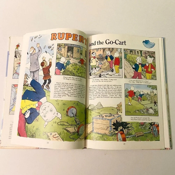 Vintage 1988 Rupert Daily Express Annual  Book Hardcover - Picture 13 of 16